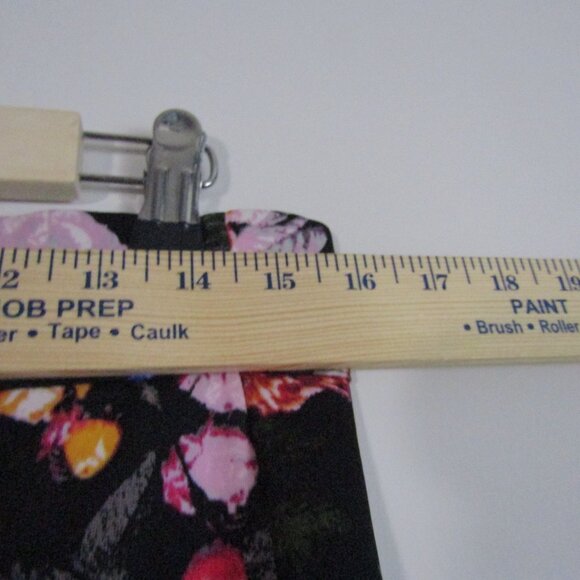 Marilyn Monroe Floral Mini Skirt Large Black Romantic Girly Flounce - Picture 7 of 10